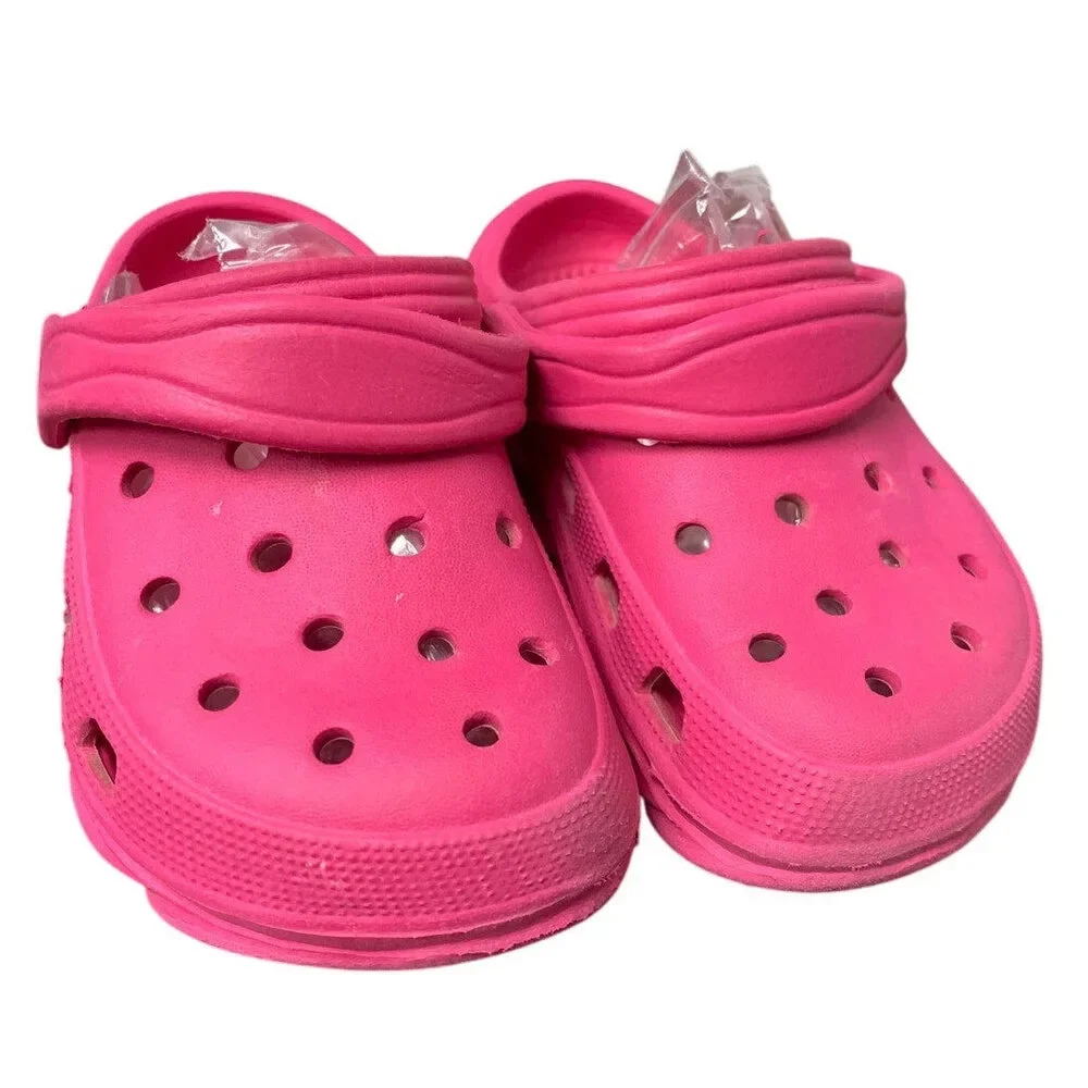 Hobibear Toddler Girls Size 6 Pink Slip On Garden Clogs Water Shoe Sandals